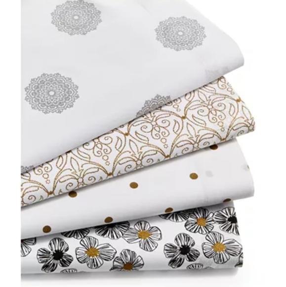 Sanders Bedding Sandersmetallic Print 20thread Count 4pc She Poshmark